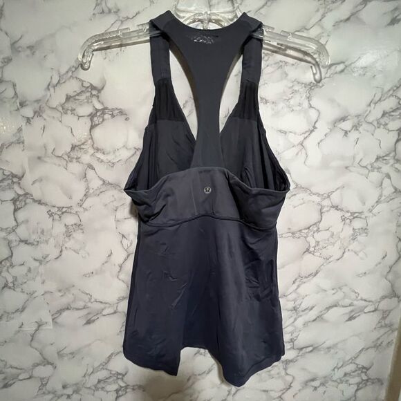 Lululemon Charcoal Gray Y Back Tank - Picture 3 of 4